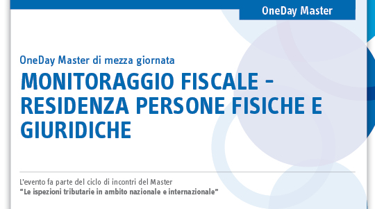 Immagine Monitoraggio fiscale - Residenza persone fisiche e giuridiche | Euroconference